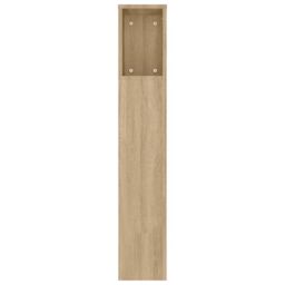 Berkfield Home Headboard Cabinet Sonoma Oak 180x18.5x104.5 cm in Brown - thumbnail 5