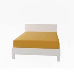 Snug City Polycotton Fitted Sheet Extra Deep 40cm Skirt Easy Care in Mustard - Size: Single - thumbnail 2