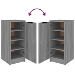 Berkfield Home Shoe Cabinet Grey Sonoma 30x35x70 cm Engineered Wood - Size: 30 x 35 x 70 cm - thumbnail 8