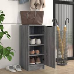Berkfield Home Shoe Cabinet Grey Sonoma 30x35x70 cm Engineered Wood - Size: 30 x 35 x 70 cm - thumbnail 1