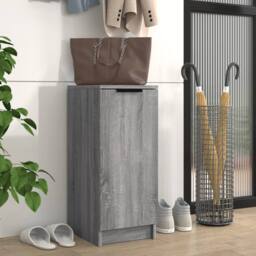 Berkfield Home Shoe Cabinet Grey Sonoma 30x35x70 cm Engineered Wood - Size: 30 x 35 x 70 cm - thumbnail 2