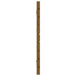 Berkfield Home Wall Headboard Honey Brown 206x3x63 cm Solid Wood Pine - Size: 206 x 3 x 63 cm - thumbnail 5