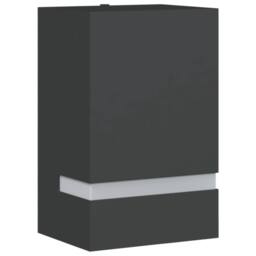 Berkfield Home Outdoor Wall Light Black Stainless Steel - thumbnail 2