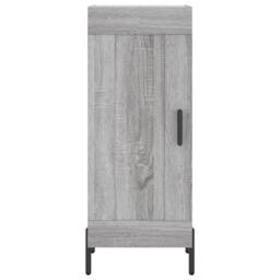 Berkfield Home Highboard Grey Sonoma 34.5x34x180 cm Engineered Wood - thumbnail 6