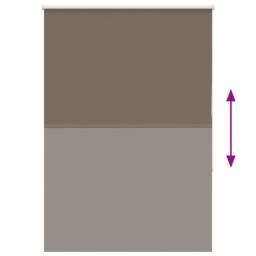 Berkfield Home Roller Blind Blackout Coffee 95x150 cm Fabric Width 90.7 cm Polyester in Brown - thumbnail 5