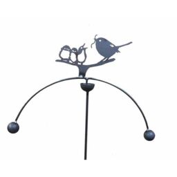 Poppyforge Birds Feeding Wind Rocker Double BM/RtR - Steel - W54 x H148.5 cm in Brown - thumbnail 2