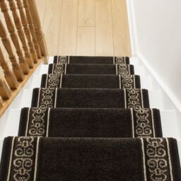 runrug Brown Tribal Stair Carpet Runner - Size: 60 cm x 720 cm - thumbnail 5