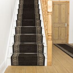 runrug Brown Tribal Stair Carpet Runner - Size: 60 cm x 720 cm - thumbnail 1