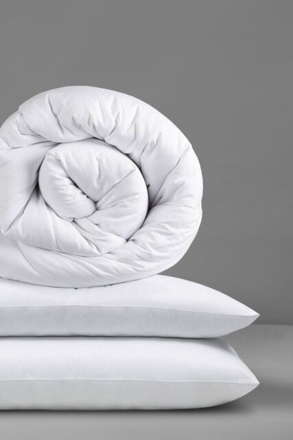 Slumberdown Made For You Two Duvet 4.5/10.5 Tog Duvet With 2 Pillows in White - Size: Double - image 1