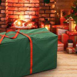 Keplin Christmas Tree Storage Bag - Foldable, Heavy Duty, 600D (9ft Tree Bag) in Green - Size: XL - thumbnail 5