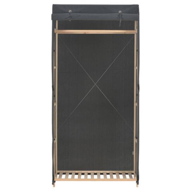 Berkfield Home Wardrobe Grey 79x40x170 cm Fabric - Size: 79 x 40 x 170 cm - image 1