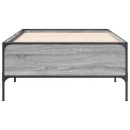 Berkfield Home Durable Bed Frame without Mattress Grey Sonoma 100x200 cm - thumbnail 4