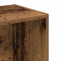 Berkfield Home Decorative Bookcase Old Wood 40x30x152 cm Engineered Wood in Brown - Size: 40 x 30 x 152 cm - thumbnail 8