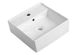 Vente-unique Wall-Hung Teak Bathroom Unit With Single Basin - 80 Cm - SAWAN in Light Oak - thumbnail 8