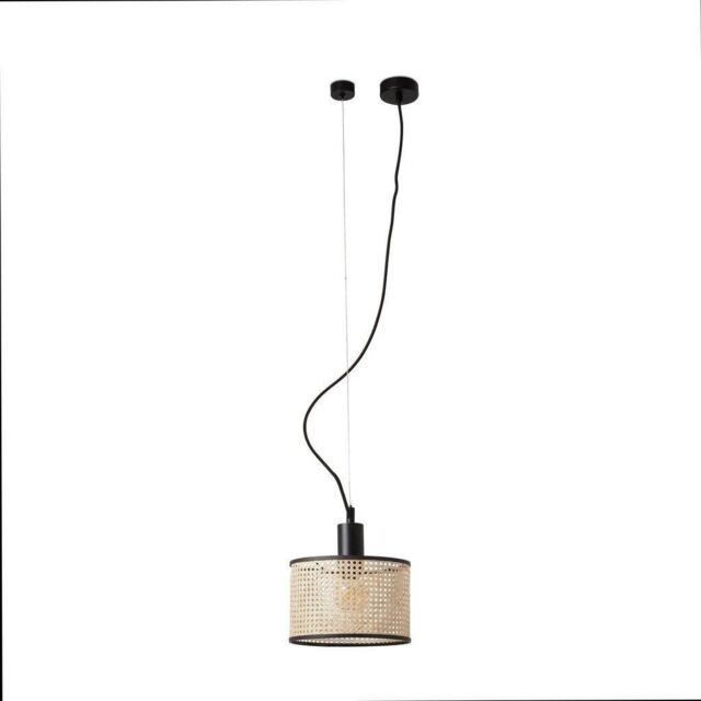 Netlighting Mambo Black Rattan Pendant Lamp Ø210