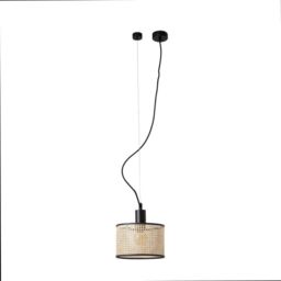 Netlighting Mambo Black Rattan Pendant Lamp Ø210