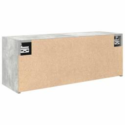 Berkfield Home Decorative Bathroom Wall Cabinet Concrete Grey 80x25x30 cm Engine - Size: 80 x 25 x 30 cm - thumbnail 8