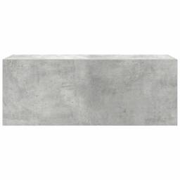 Berkfield Home Decorative Bathroom Wall Cabinet Concrete Grey 80x25x30 cm Engine - Size: 80 x 25 x 30 cm - thumbnail 6