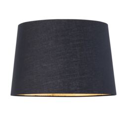 First Choice Lighting Tripod - Chrome Lamp with Black & Gold Fabric Shade in Silver - thumbnail 3