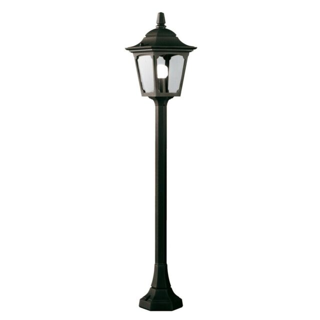 Loops Outdoor IP44 1 Bulb Short Mini Lamp Post Pillar Black LED E27 100W d00316