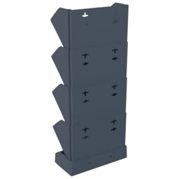 Berkfield Home Vertical Garden Plant Set 4 pcs Anthracite Polypropylene in Black - thumbnail 5