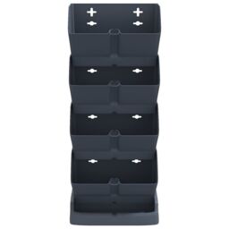 Berkfield Home Vertical Garden Plant Set 4 pcs Anthracite Polypropylene in Black - thumbnail 3