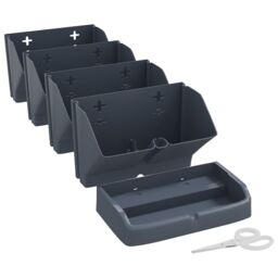 Berkfield Home Vertical Garden Plant Set 4 pcs Anthracite Polypropylene in Black - thumbnail 6