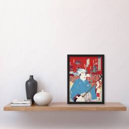 Artery8 Komakichi Kanda Festival Theatre Framed Wall Art Print Samisen - Size: A4 - thumbnail 4