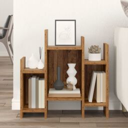 Berkfield Home Side Cabinet Old wood 60 x 26 x 60 cm Engineered wood in Brown - thumbnail 4