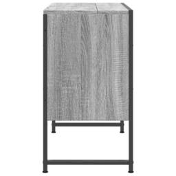Berkfield Home Sturdy Bathroom Sink Cabinet Grey Sonoma 80x33x60 cm Engineered Wood - Size: 80 x 33 x 60 cm - thumbnail 7