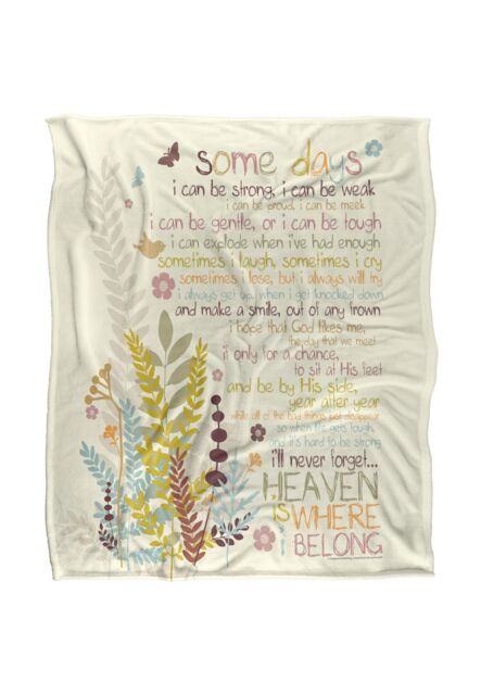 Slingshot Publishing Some Days Silky Touch Super Soft Throw Blanket 152 X 127 cm in White - image 1
