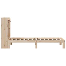Berkfield Home Decorative Bookcase Bed without Mattress 90x200cm Solid Wood Pine in Light Tan - Size: 90x200 cm - thumbnail 5