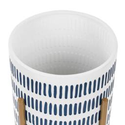 Wyld and Coco White Blue Gold Iron Plant Stand 31 x 31 x 58 cm - Size: Medium - thumbnail 5