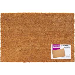 BARGAINS-GALORE Non Slip Outdoor Coco Door Mat Rubber Mats Coir Outdoor Home Welcome in Brown - thumbnail 1