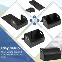 Kelvenix Foldable Collapsible Storage Box in Black - thumbnail 4