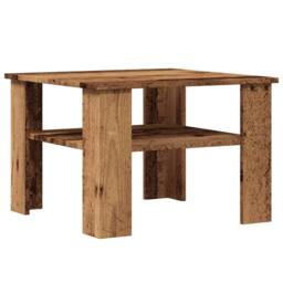 Berkfield Home Decorative Coffee Table Old Wood 60x60x42 cm Engineered Wood in Brown - Size: 60 x 60 x 42 cm - thumbnail 3