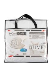Homescapes Kids 4.5 Tog Goose Feather & Down Duvet in White - Size: Cot Bed - thumbnail 1