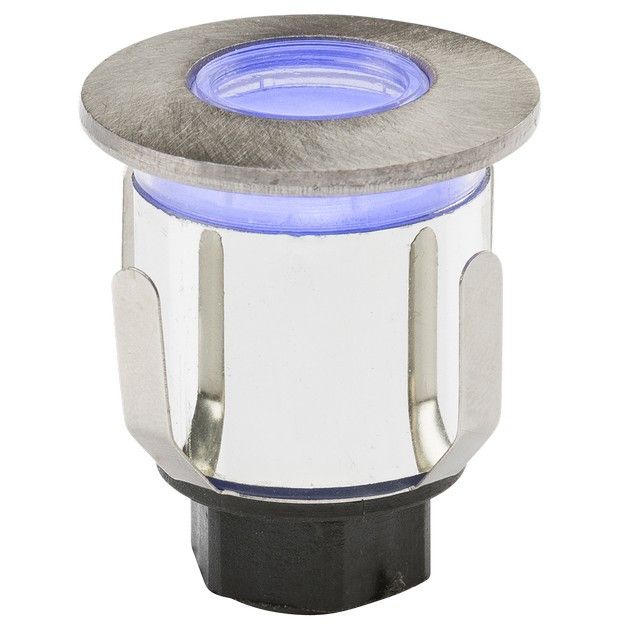 Netlighting LED Blue Mini Ground Light comes with Three Interchangeable Heads 230V IP65 0.6W in Grey