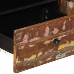 Berkfield Home TV Cabinet 105x33.5x46 cm Solid Wood Reclaimed&Engineered Wood in Brown - thumbnail 6