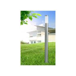 Netlighting Boston Led Outdoor Bollard Stainless Steel IP44 1x E27 3000K in Grey - thumbnail 2