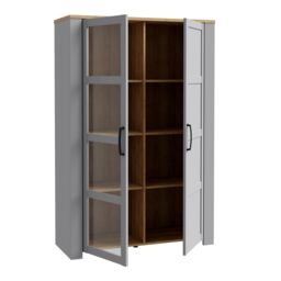 Furniture To Go Bohol Display Cabinet in Light Grey - thumbnail 4