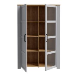 Furniture To Go Bohol Display Cabinet in Light Grey - thumbnail 5