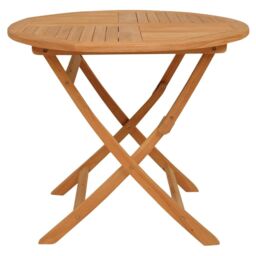 Berkfield Home 5 Piece Garden Dining Set Solid Teak Wood in Brown - thumbnail 4