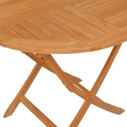 Berkfield Home 5 Piece Garden Dining Set Solid Teak Wood in Brown - thumbnail 5