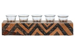 Orsina Bantu Tribal Wooden Tealight Holder in Natural - thumbnail 6