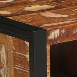 Berkfield Home Sturdy Coffee Table Multicolour 90x50x36 cm Solid Wood Reclaimed - Size: 90 x 50 x 36 cm - thumbnail 6