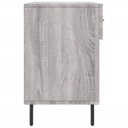 Berkfield Home Shoe Bench Grey Sonoma 102x35x55 cm Engineered Wood - Size: 102 x 35 x 55 cm - thumbnail 7