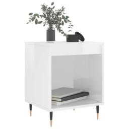 Berkfield Home Bedside Cabinets 2 pcs High Gloss White 40x35x50 cm Engineered Wood - Size: 40 x 35 x 50 cm - thumbnail 3