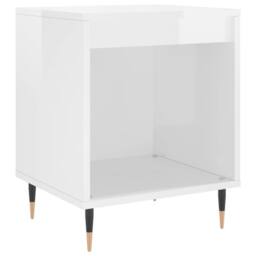 Berkfield Home Bedside Cabinets 2 pcs High Gloss White 40x35x50 cm Engineered Wood - Size: 40 x 35 x 50 cm - thumbnail 4