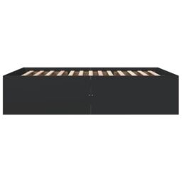 Berkfield Home Bed Frame without Mattress Black 150x200 cm King Size - thumbnail 5